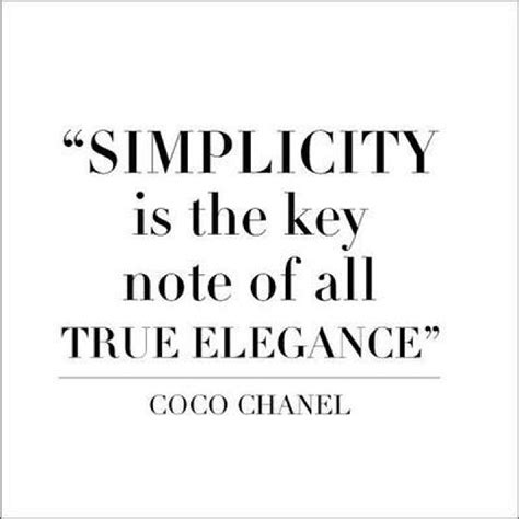 coco chanel elegance quote|coco chanel simplicity is elegance.